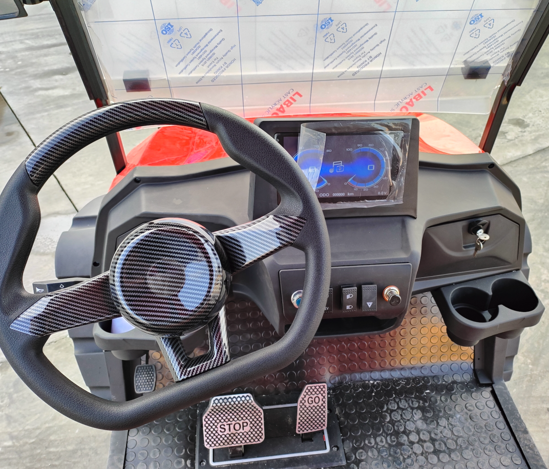 California Street Legal Golf Cart Newly Designed Electric Custom Golf Carts with 72v Lithium 50km Range Truck Body CE Certified