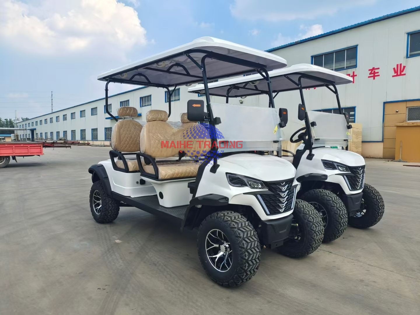 Factory Custom Electric Golf Carts Four Seaters Motor 48 Volts Club Golf Car Buggy