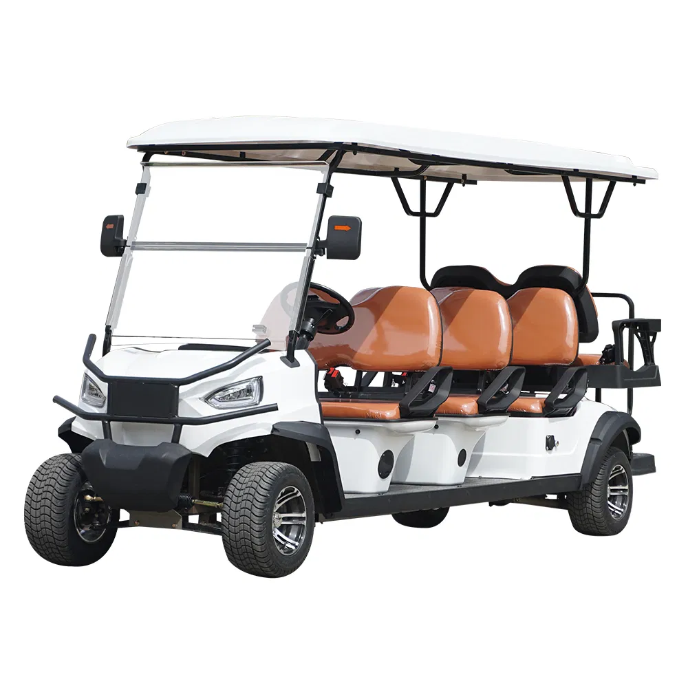 New Energy Lithium Battery Gasoline Hunting Buggies 4/6 Seater Utility Trolley Golf Course Golf Hunting AC Motor Wheel Electric Tourist Sightseeing Golf Cart