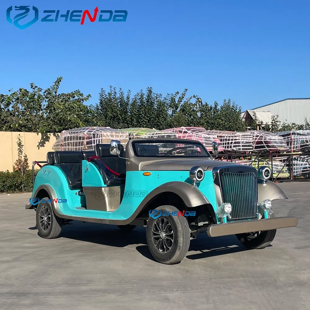 Luxury Cheap 2&4 Seats Electric Vintage/Antique/Classic Golf Cart for Wedding Resort Hotel