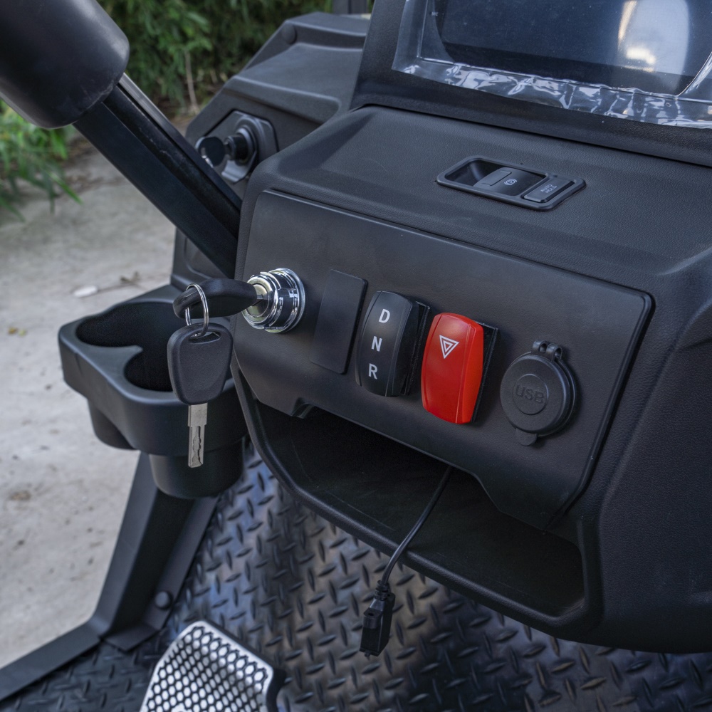 Electric 4 Stroke Golf Cart Gated Community Transport Multi-Passenger Buggy Street Legal Lithium Battery 3-4 Seats 70-90km Range