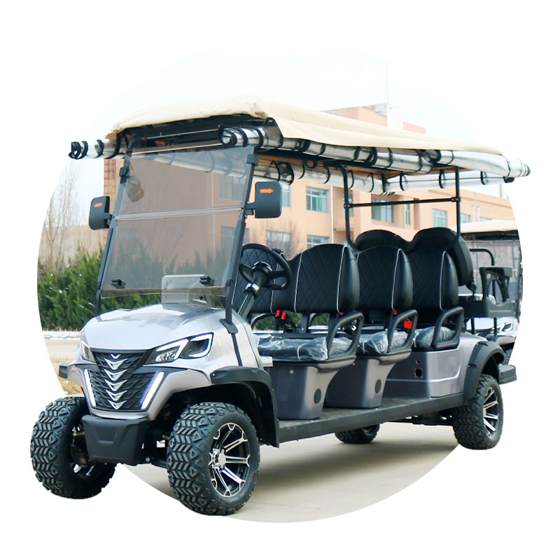 Electric Golf Cart Scooter 8 Seater Mobility Vehicle with Roof for Resort and Personal Use