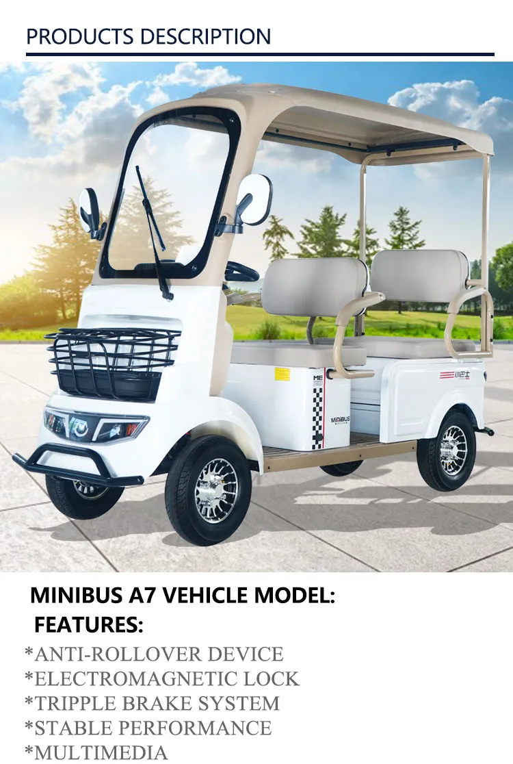 Quiet Operation Electric Drive Park Transportation on-Course Food and Beverage Service Electric Golf Cart