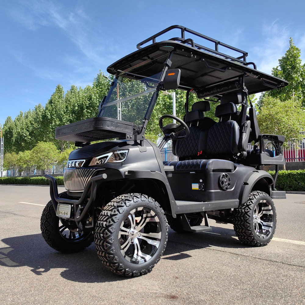 Factory Wholesale Road Legal 4-Seater Electric Sightseeing Golf Carts 5KW Lithium Battery for Hunting &amp; Golfing