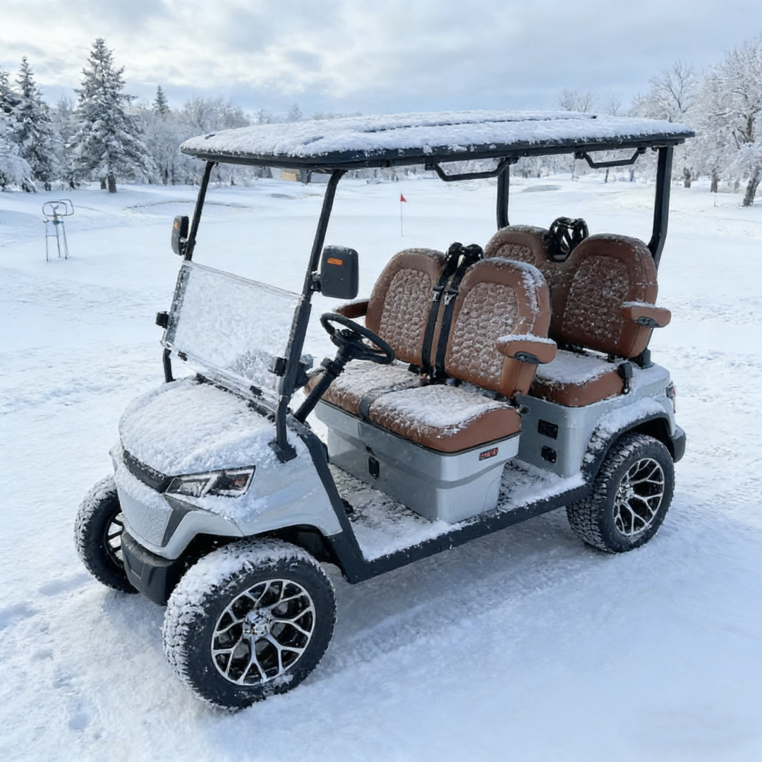 Multi-Seat Electric Golf Cart with Flexible Layout