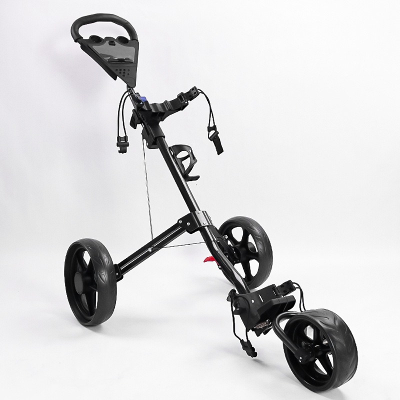 Manufacturer Wholesale Golf Handcart, 3 Wheel Trolley, Foldable Storage Golf Cart