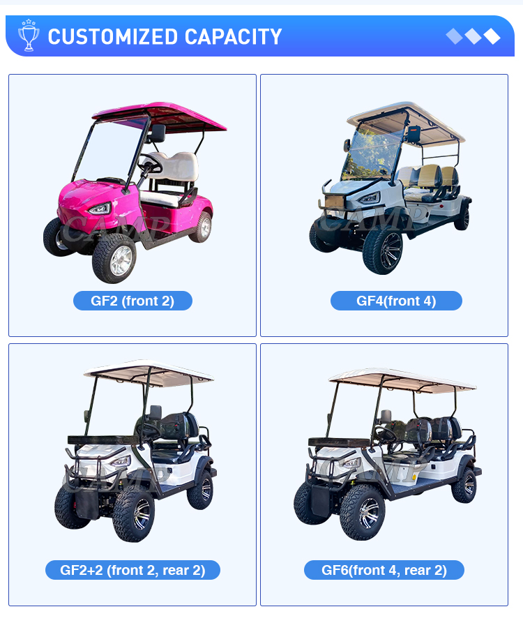 Luxury 4 Seats Golf Cart