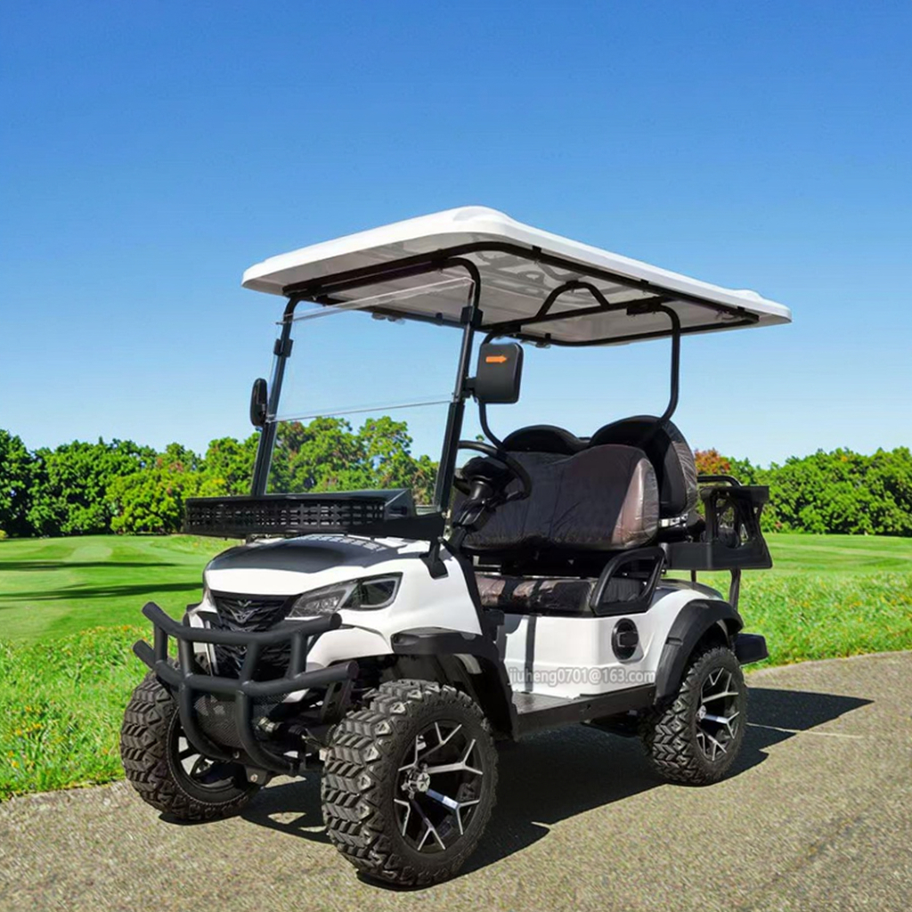Premium 4-Seat Electric Golf Cart Solar Panel Electric Sightseeing Car Buggies Perfect for Golf Courses and Resorts