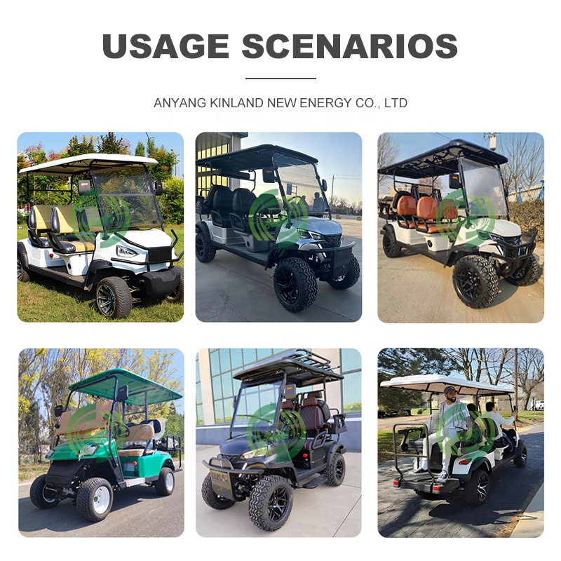 Luxury 4-Seater Electric Golf Cart with 5kw Motor GCC Certified 500w Folding Buggy Car Chinese 4-Wheel Golf Carts for Sale