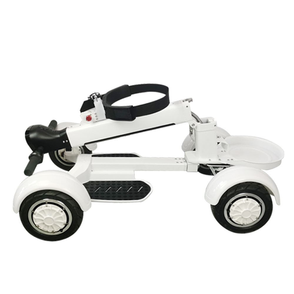 Aluminum Alloy Adult Foldable 4-Wheel Electric Golf Cart Convenient 4-Wheel Golf Trolley