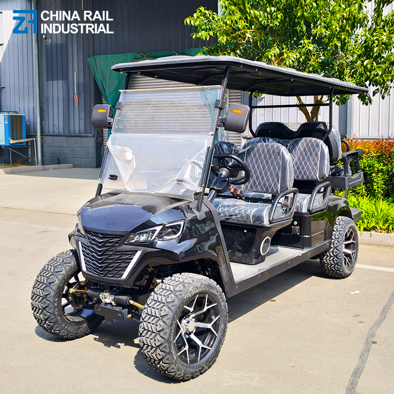 China Rail New Energy Electric Vehicles 4+2/4 Seat Golf Carts and Hotel Shuttle Buses, Are Suitable for European Use and Meet CE