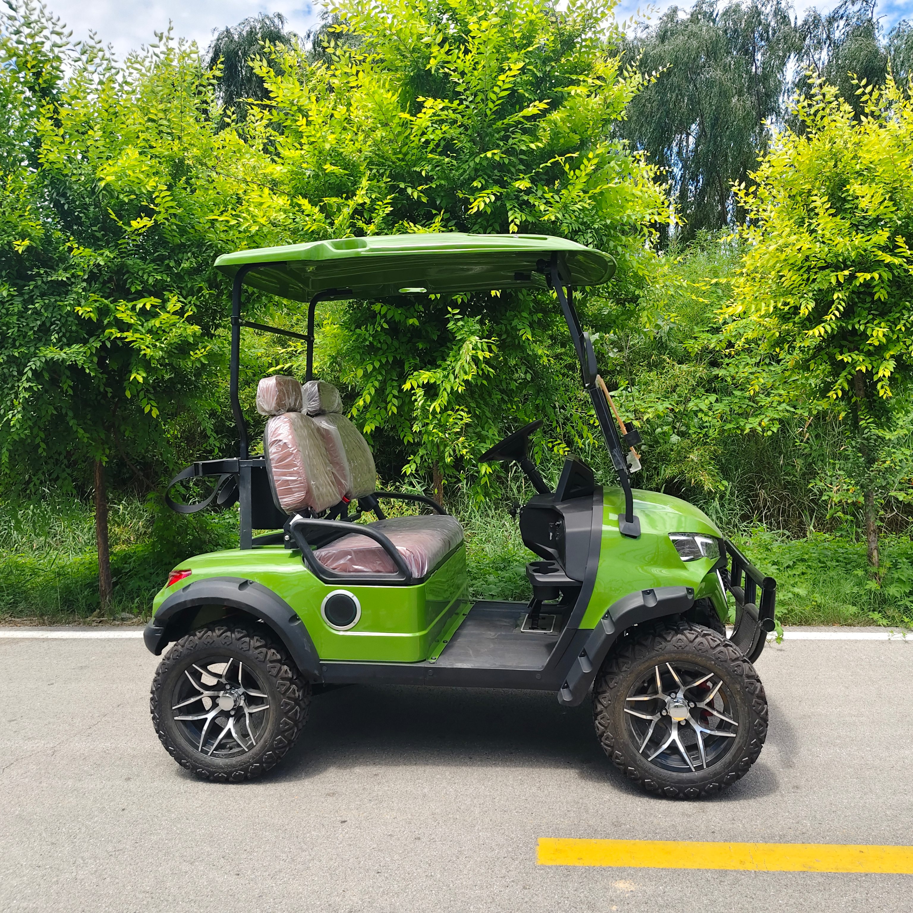 Hot Selling Golf Cart High Quality 2-Seater 72 Volt Battery Electric 5KW Dot Certified Club Car Electric Golf Cart