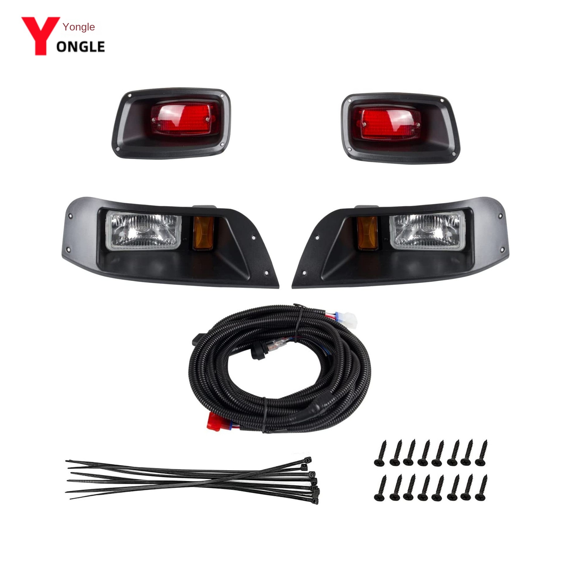 EZGO ClubCar Golf Cart Accessories New LED Headlight Turn Signal Kit Made of Durable Plastic Front and Rear