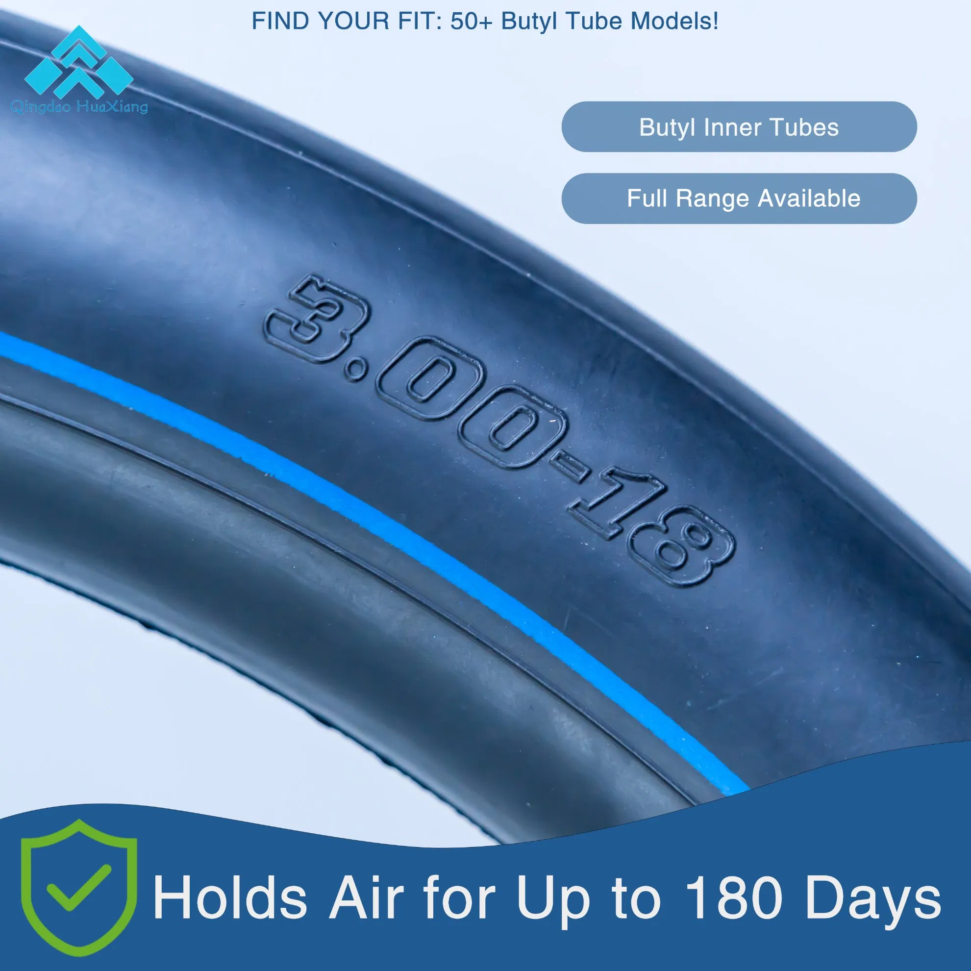 Heavy Duty Motorcycle Tyre Butyl Inner Tube (3.00-18/3.00-17/2.50-18/4.10-18) - Motorcycle Parts/Piezas De Motocicleta