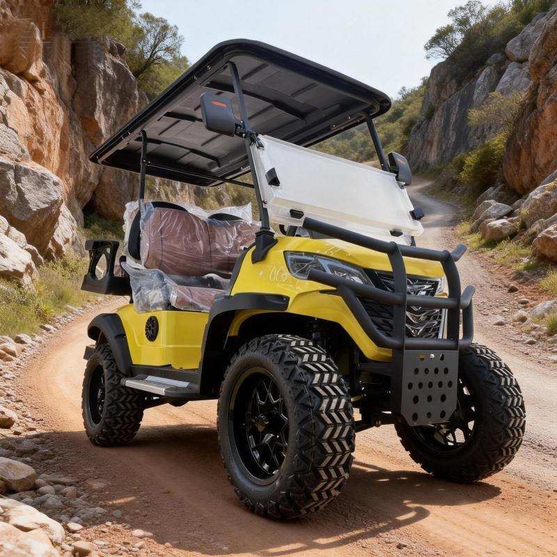 2026 New Luxury Club 5KW 4 Seater 2WD Golf Cart Utility Vehicle Lifted Electric Hunting Lithium Battery Enpower Controller 25MPH