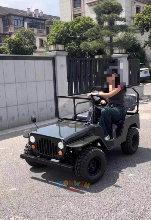Willys Jeep 4x4 Electric Buggy Off Road Vehicle For Adult 150CC Buggy Mini Kart Classic Car Mini Jeep For Sale Custom Factory