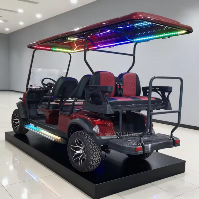 New Electric Club Car Smart Scooter Motor Golf Buggy DOT 72V 6 Seater Solar Panels Golf Carts Electric Mini Car Wholesale