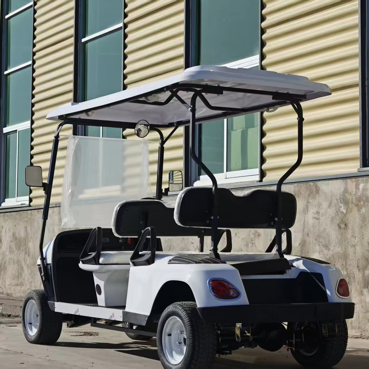 Customizable Golf Cart Premium Leather Seats Stylish Design Perfect for Personal Use One Year Warranty