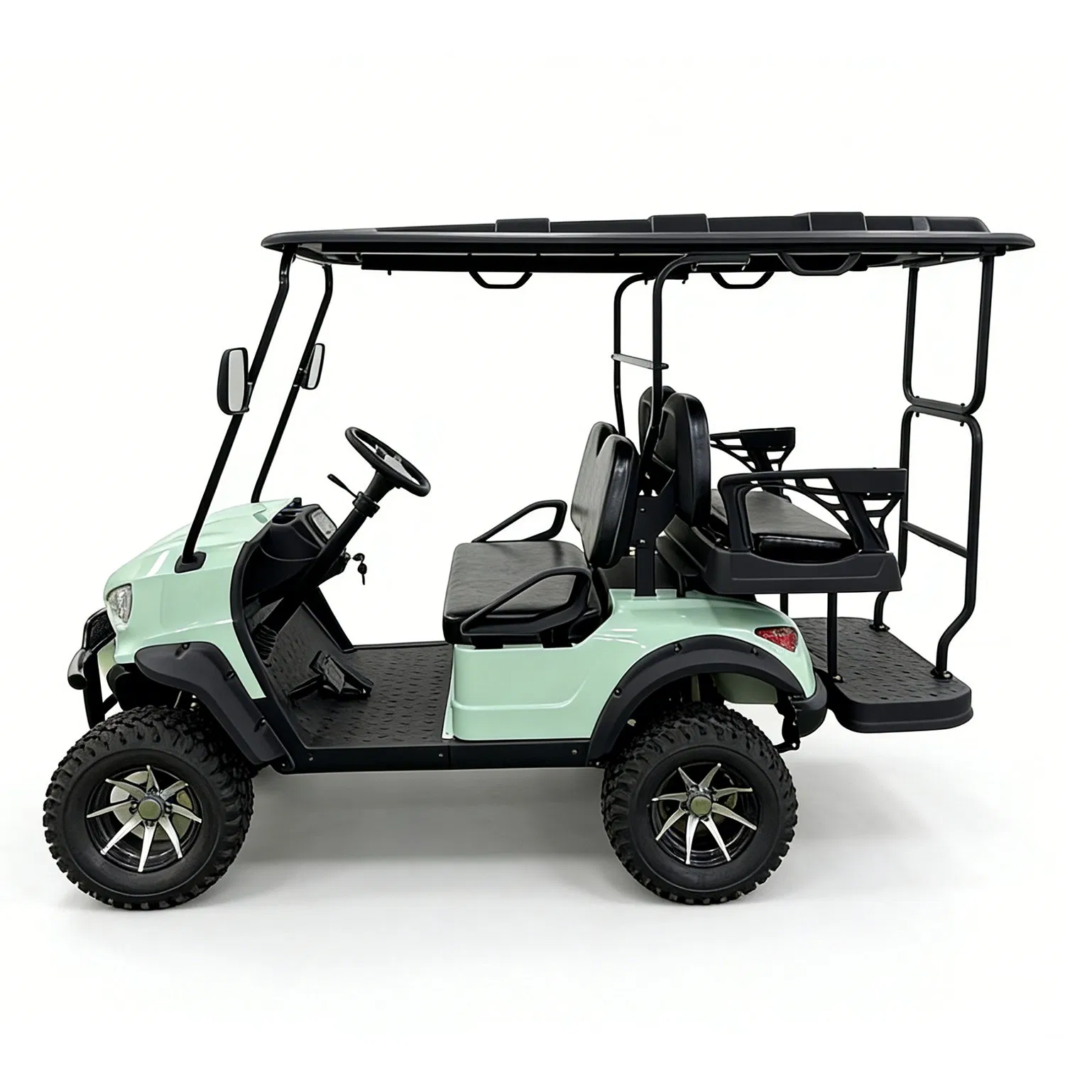 High-End 4 Seats Electric Lifted Golf Cart for Luxury Resorts and Courses