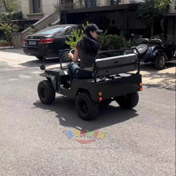 Willys Jeep 4x4 Electric Buggy Off Road Vehicle For Adult 150CC Buggy Mini Kart Classic Car Mini Jeep For Sale Custom Factory