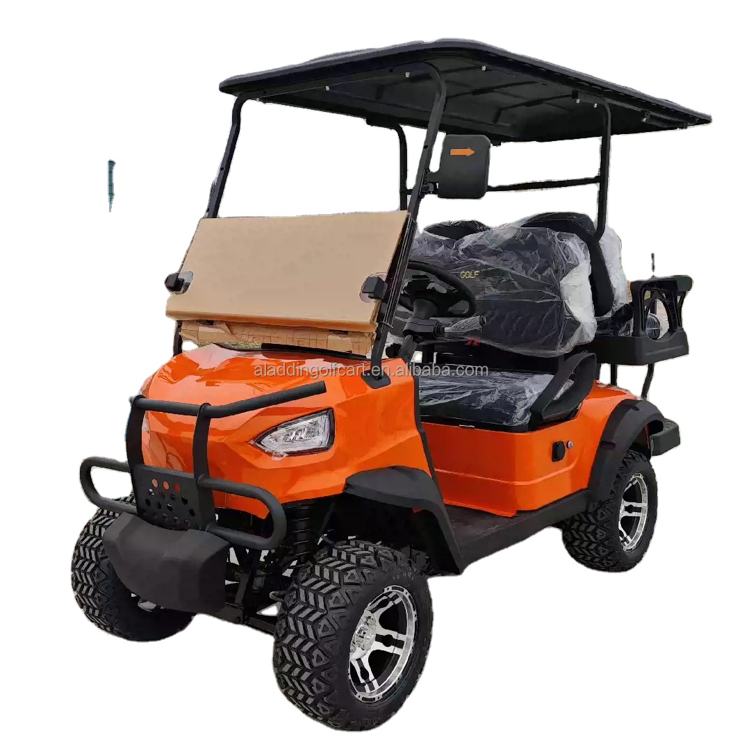 Classic Motorcycles Vehicle Golf Trolley Custom Battery 48 Volt Lithium Powered 4 Seater Electric Golf Cart