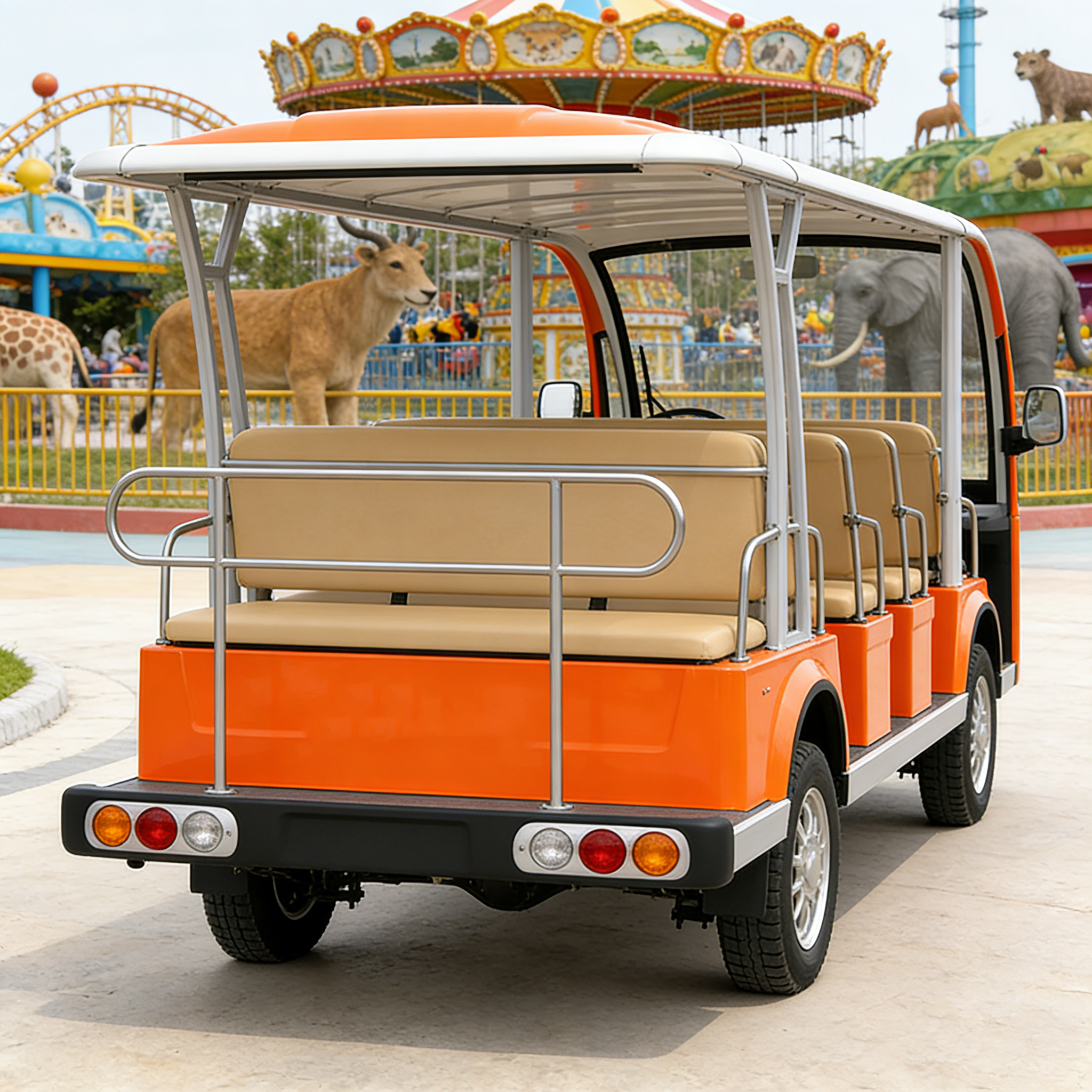 WOLAN Manufacturer 11 Seater Electric Golf Cart with Foldable Seat for Golf Course Community