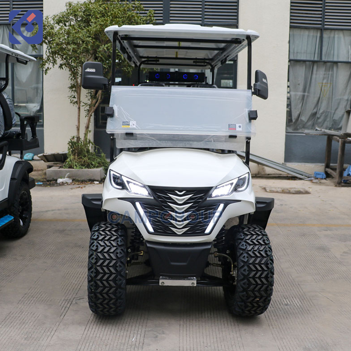 CAMP Cheap Off-Road 6 Seater Golf Cart 72V Lithium Electric Sightseeing Golf Car for Resort