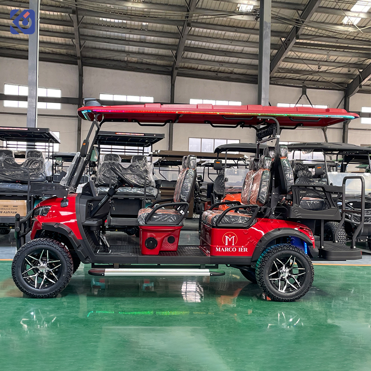 New Design Upgraded 4 Seater Golf Carts Gas Powered Street Legal Gasoline Golf Buggy Car