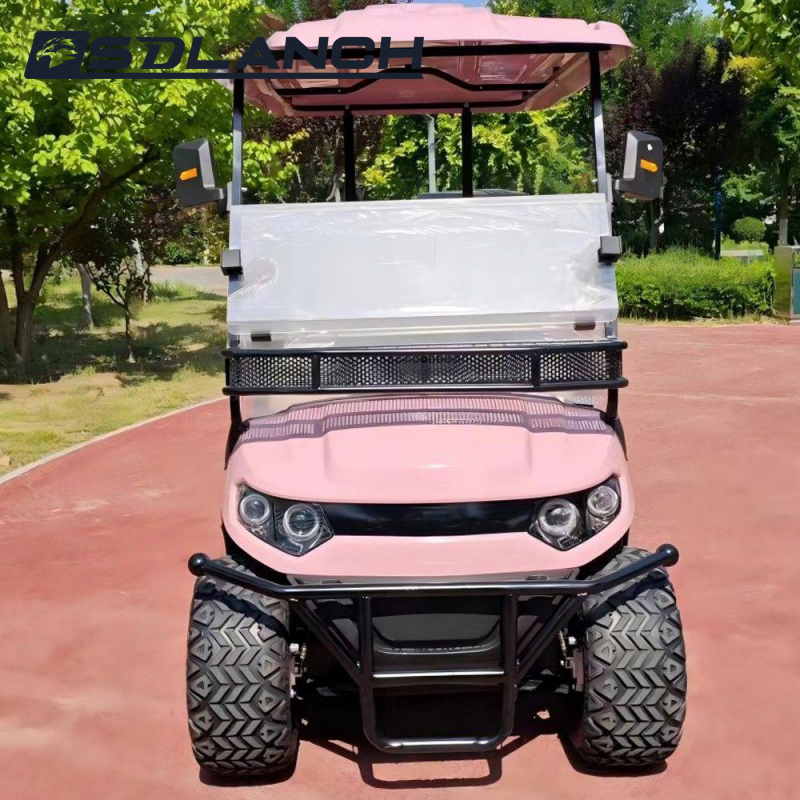 Electric Buggy Car Hunting Club Utility Trolley Course 4X4 off Road Automatic Parking 2+2 Seater Solar Panels off Road Electric Golf Cart
