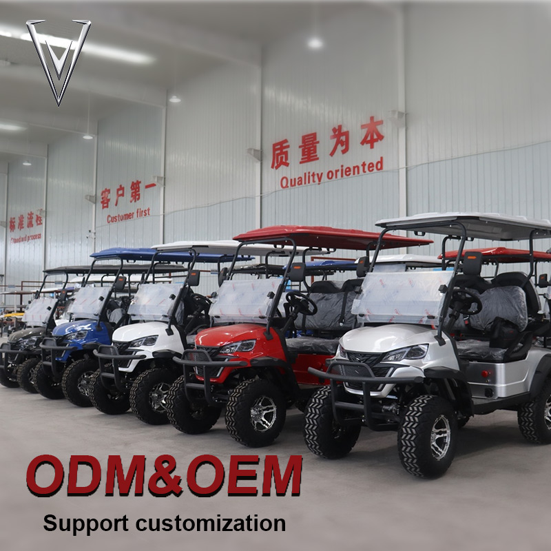 Chinese Folding Electric 5 6 Seat Golf Carts Cheap Prices Buggy Car for Sale Maintenance Pickup Golf Cart