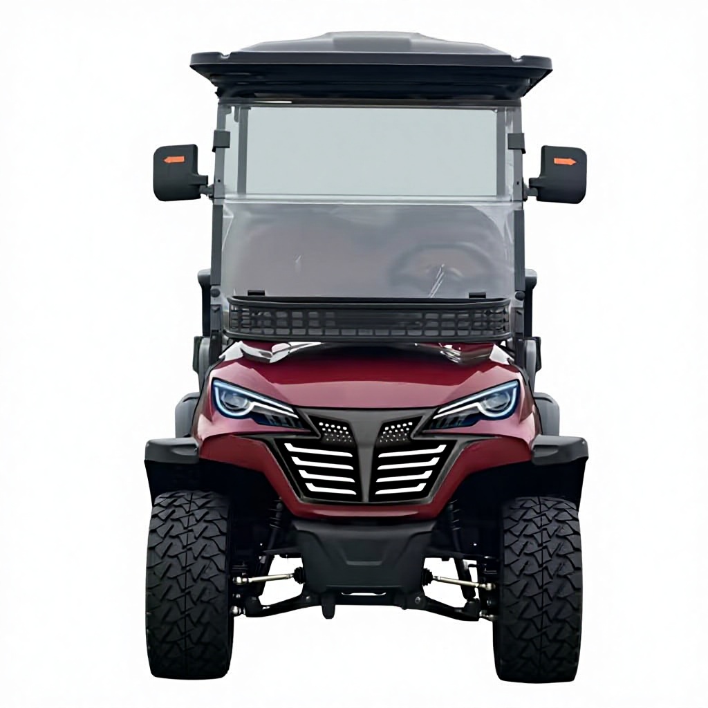 Multi Purpose 4 Seater Golf Cart Equipped With Off Road Tires Electric Sightseeing Vehicle Factory Direct