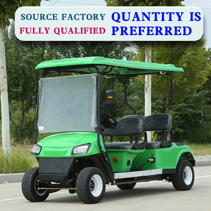 2025 Wholesale Customizable 4 Wheel Electric Mini Golf Cart Sightseeing Vehicle Electric Utility Golf Car