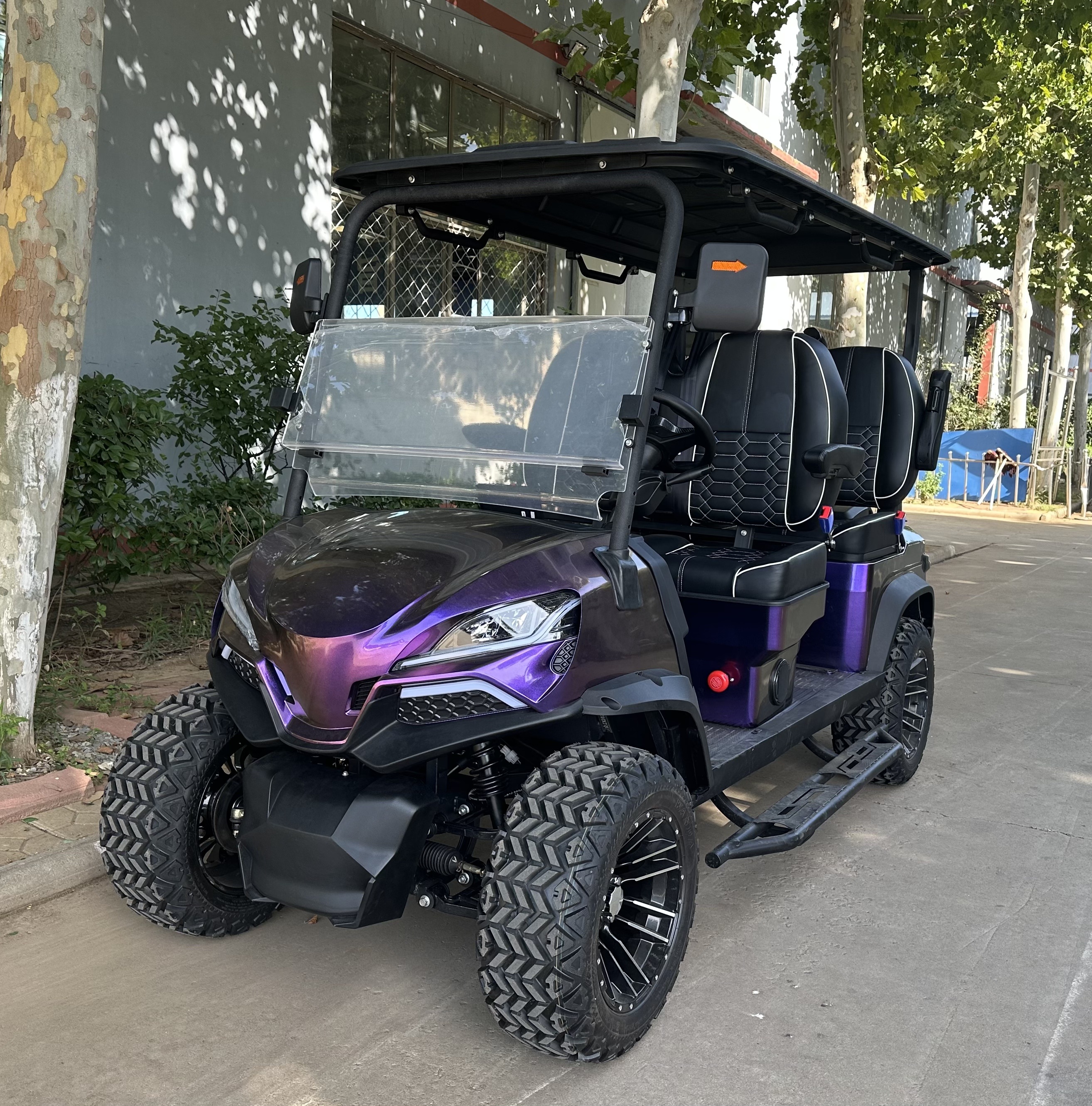 2025 Golf Cart 4 Seat Forward Facing Customizable Electric Golf Cart 48v/60v/72v Voltage Shuotong for Golf with Luxury Seating