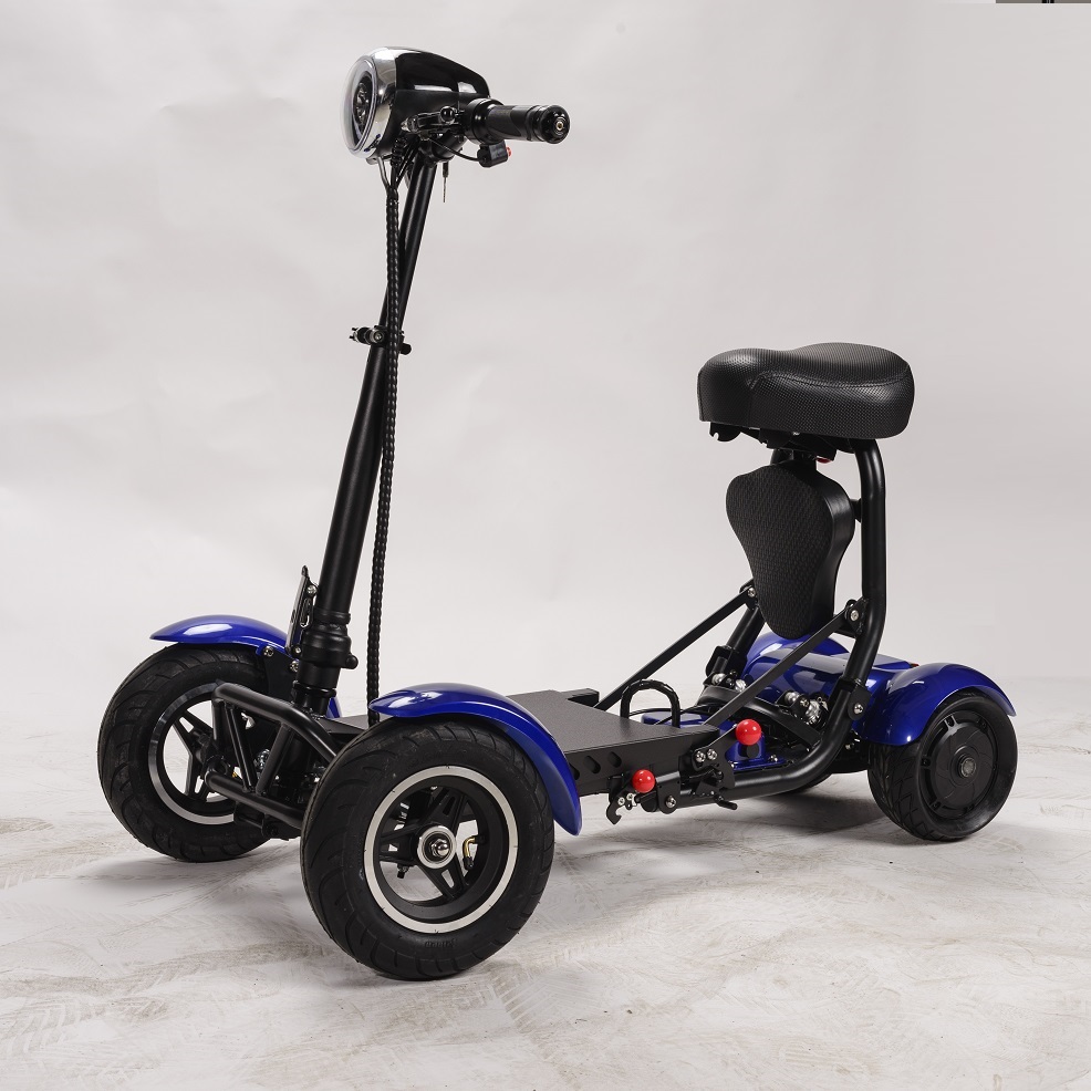 4 Wheeled Electric Mobility Adult Foldable Electric Scooter Golf Cart with Seat