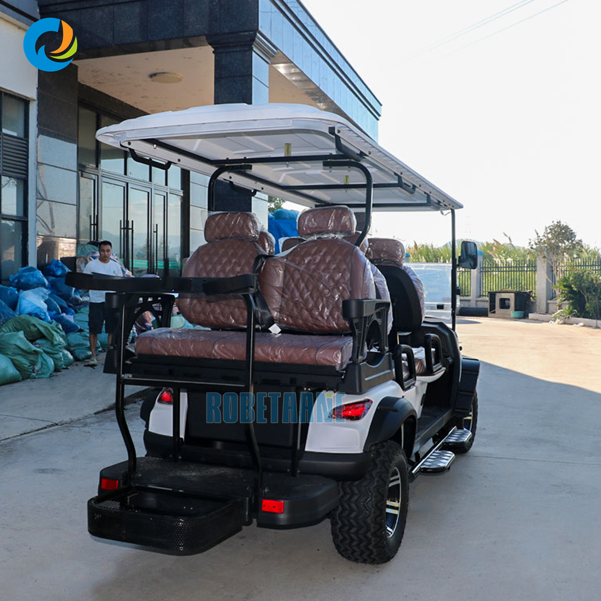 Robetaa New Electric 6 Seater Golf Cart Power Direct Manufacturer Sales Excellent Quality for Personal Use Resale