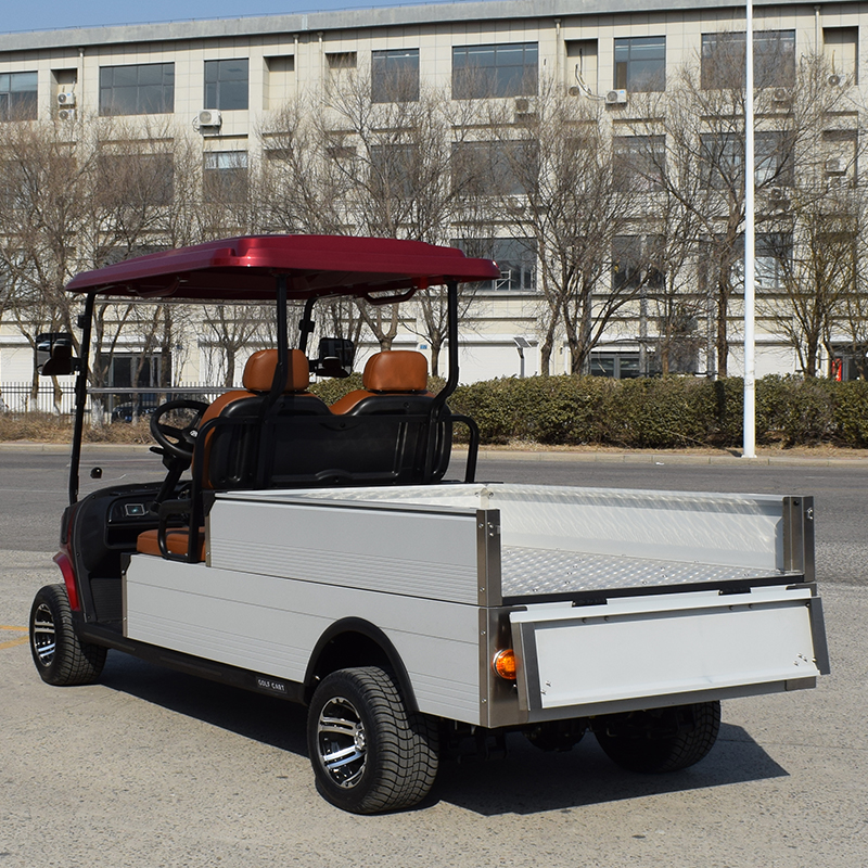 Electric Turf Utility Golf Cart with Cargo Bed 2-Seat Pick-Up, Ideal for Hotels, Farms &amp; Commercial Use