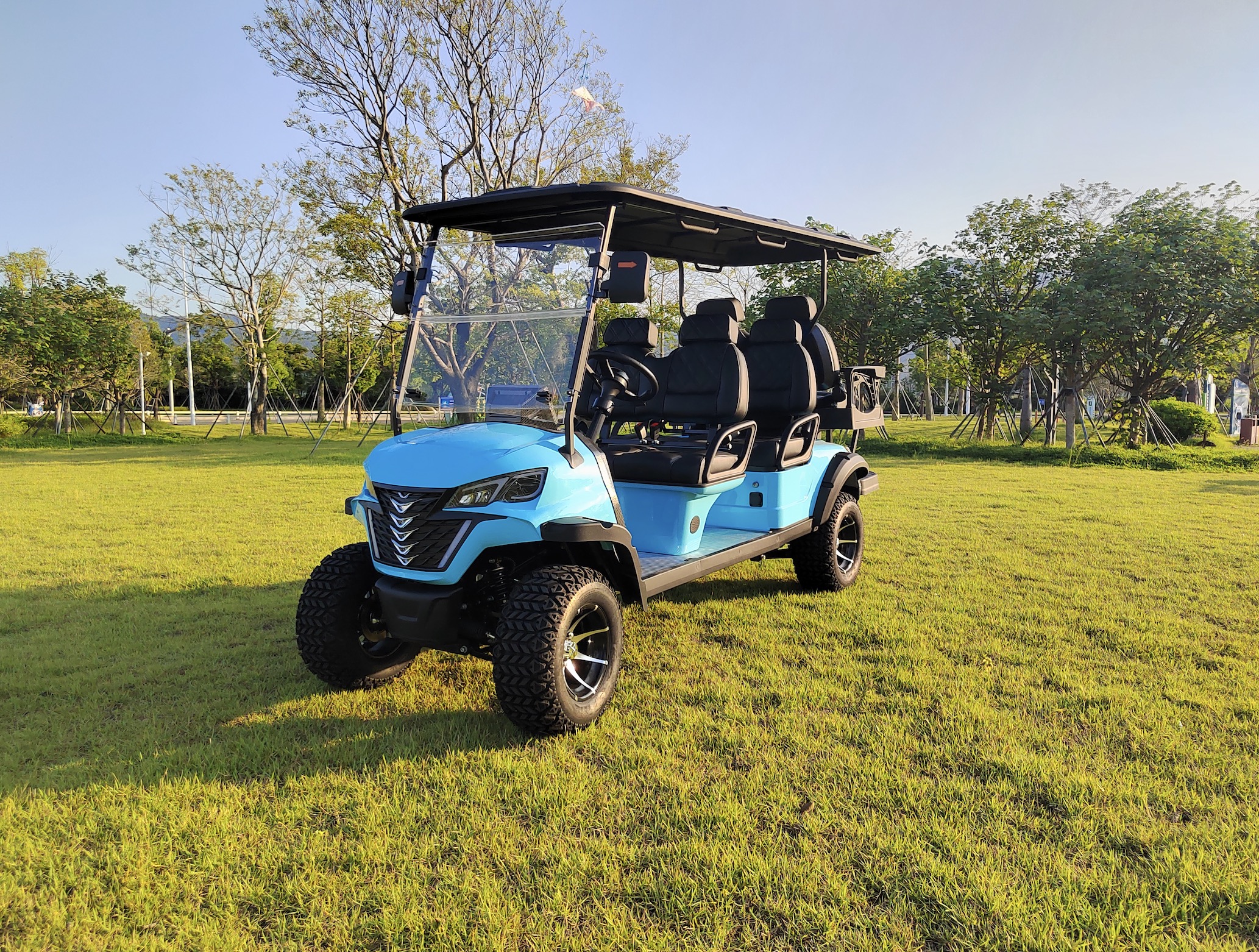 Best Seller Four-wheel Drive New Energy Lithium Battery Safety Features Electric Golf Cart Compact Vehicle on Sale