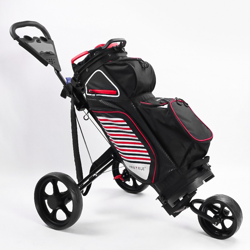 Manufacturer Wholesale Golf Handcart, 3 Wheel Trolley, Foldable Storage Golf Cart