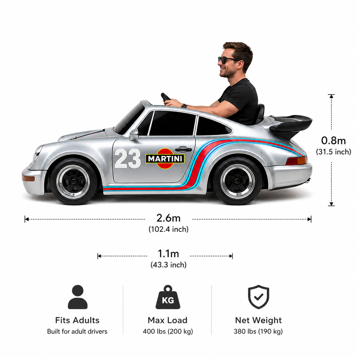 72V 2500W Electric Drift Go Kart Retro Sports Car Style Adult Ride On Racing Kart For Amusement Park Rental
