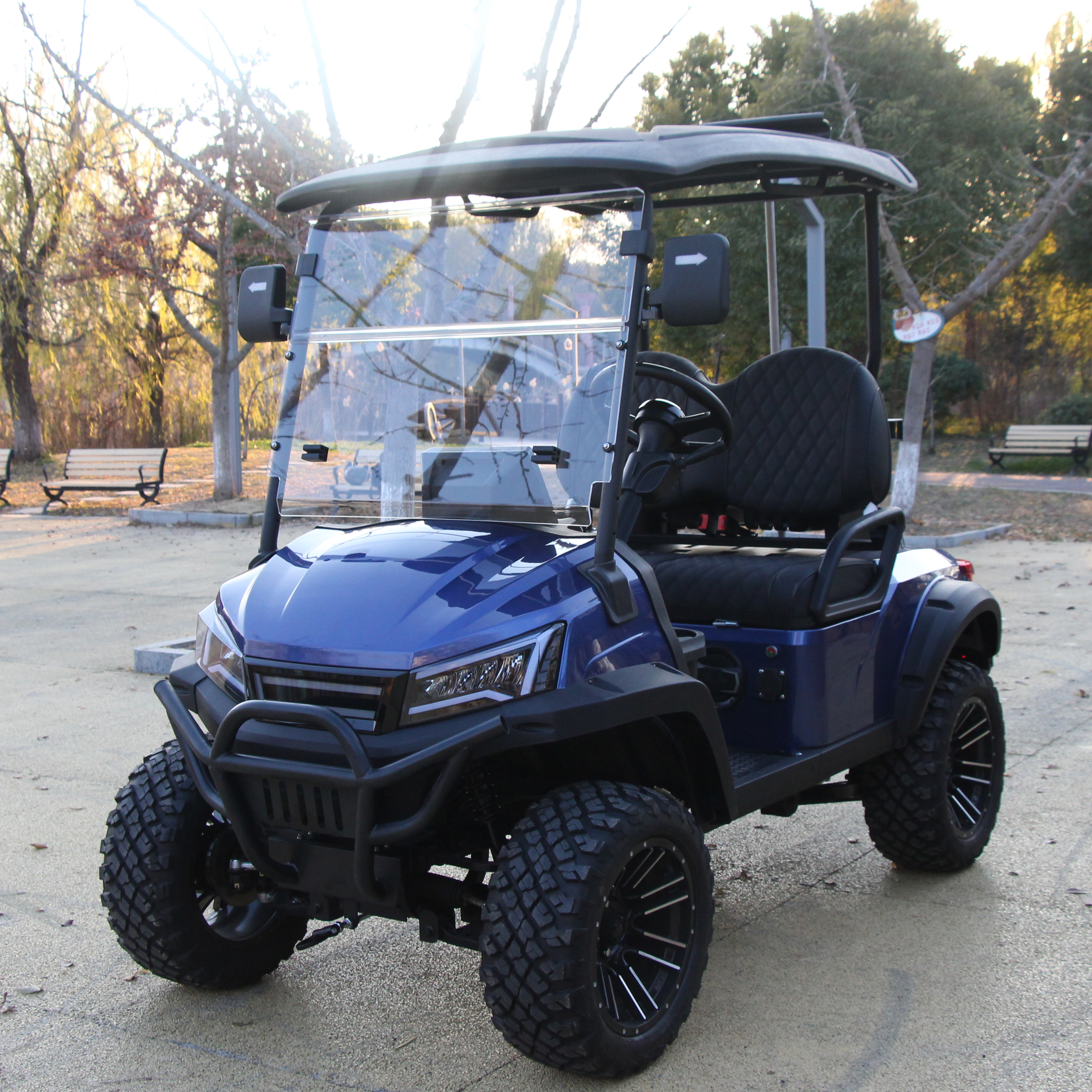 CE Certified Hot Sale Cheap 2 Seats Gas Powered Golf/Buggy Carts with 350KGS Load Capacity and 70-90km Range