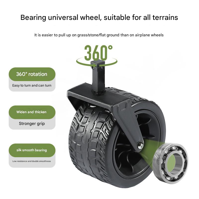 Heavy-Duty Folding Camping Collapsible Golf Cart Comfortable Stainless Steel Sand Beach Wagon Stroller Big Wagon Cart