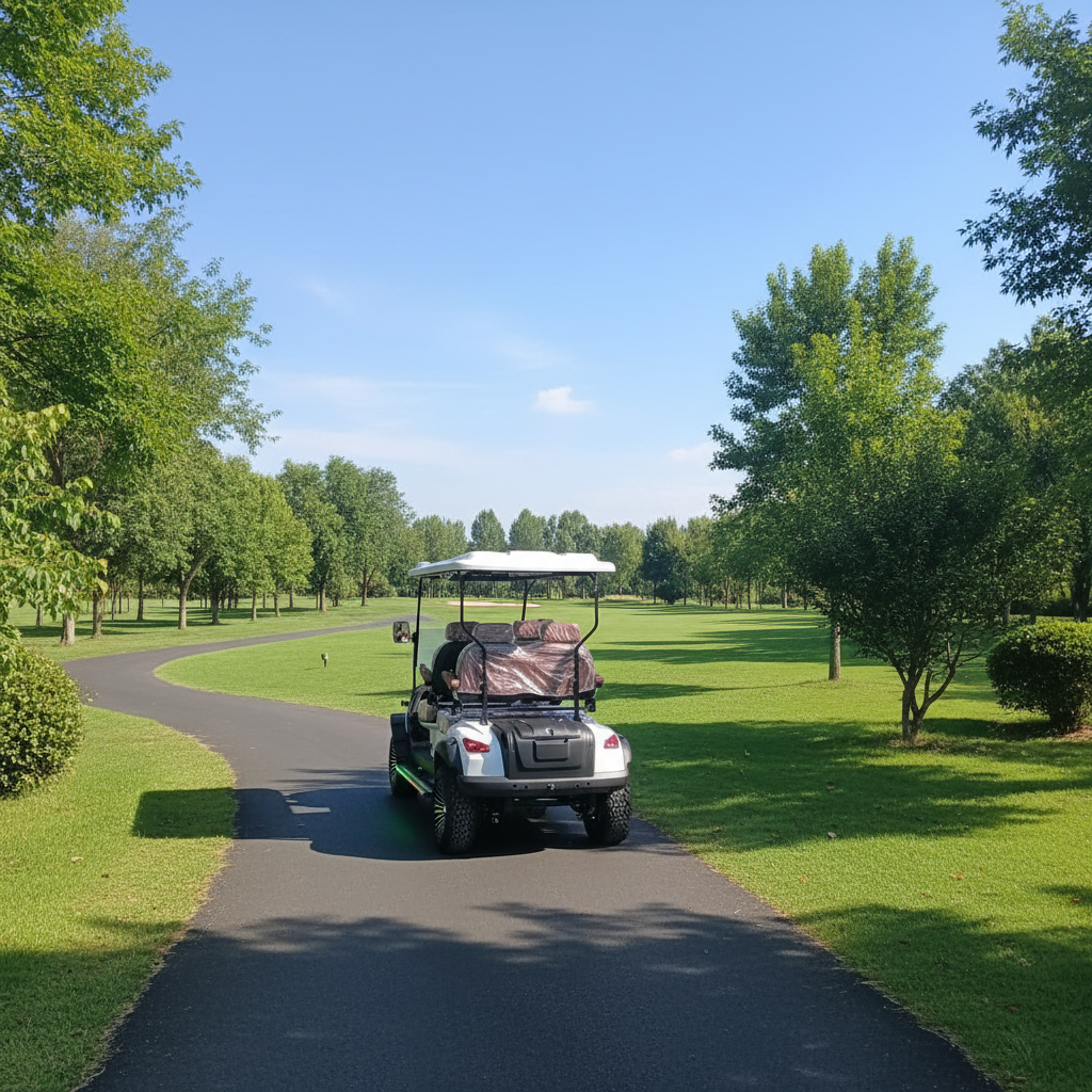 Competitive Price Customized 4 Seater Adults Street Legal Electric Cart Golf Buggy with Folding Backseat for Golf Course
