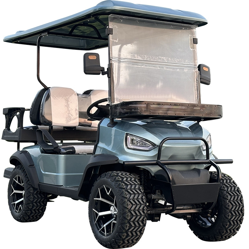 New Design Vehicle Off-road Comfortable Sightseeing Golf Cart Hunting Golf Cart 4 Seater Golf Cart Electric