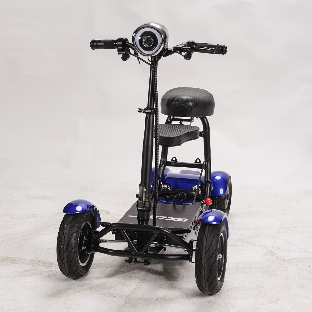 4 Wheeled Electric Mobility Adult Foldable Electric Scooter Golf Cart with Seat
