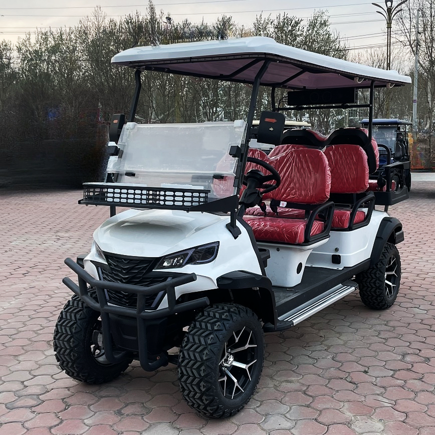 Factory CE New Export Electric Cart Golf Course Club 2/4/6/8 Seater Off-road Sightseeing Car Solar Power Electric Golf Cart