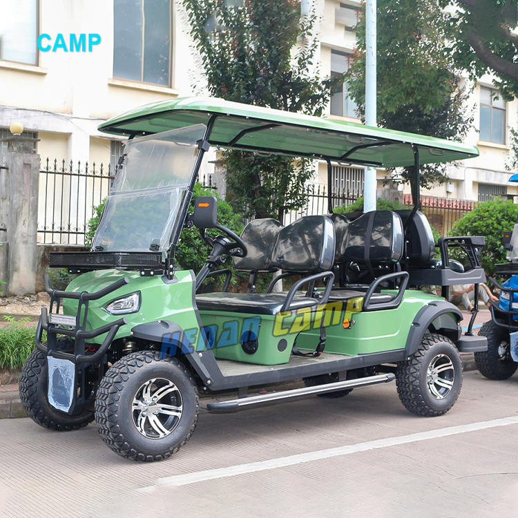 Multifunctional 72V AC System Lithium Battery Powered 6 Passenger Golf Cart