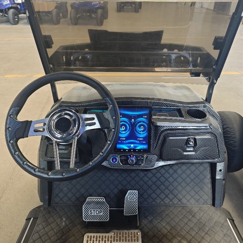BFF Kepler 6-Seat Electric Golf Cart Off-Road Curtis Controller Light Interior R15 Tire Size Lithium Battery Left for Hunting