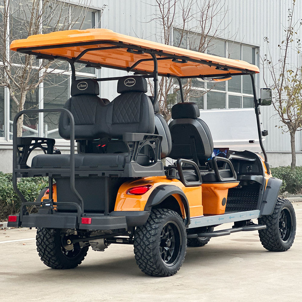 CE Arrived Luxury Electric Golf Buggy 6-Seater Club Cart AC Motor Road Tires for Hunting Lithium Battery 48V 70 Km/h 70-90km