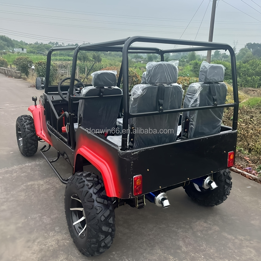Multi Purpose 150cc Gas Engine Jeep 4 Wheel Off Road Cart For Sightseeing Patrol