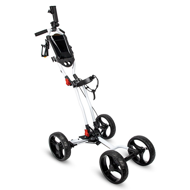 Cheap Custom Portable Moving Golf Trolley Push Cart 4 Wheel Folding Golf Trolley